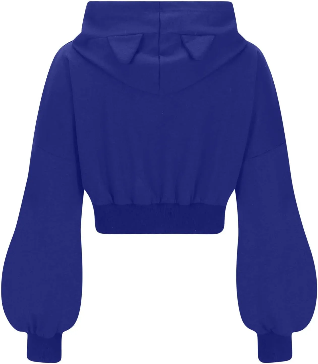 Women's Cute Ear Hoodies Sweatshirts Dark Gothic Clothes Sexy Bandage Crop Hooded Pullover Long Sleeve Hoodie Sweater