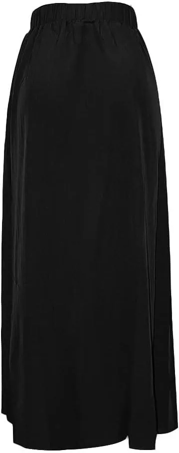 Women's High Waist Zipper Up Split Skirt Camouflage Print Casual Party Club Night Out Maxi Skirt