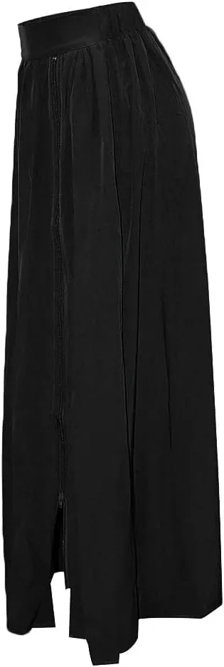 Women's High Waist Zipper Up Split Skirt Camouflage Print Casual Party Club Night Out Maxi Skirt