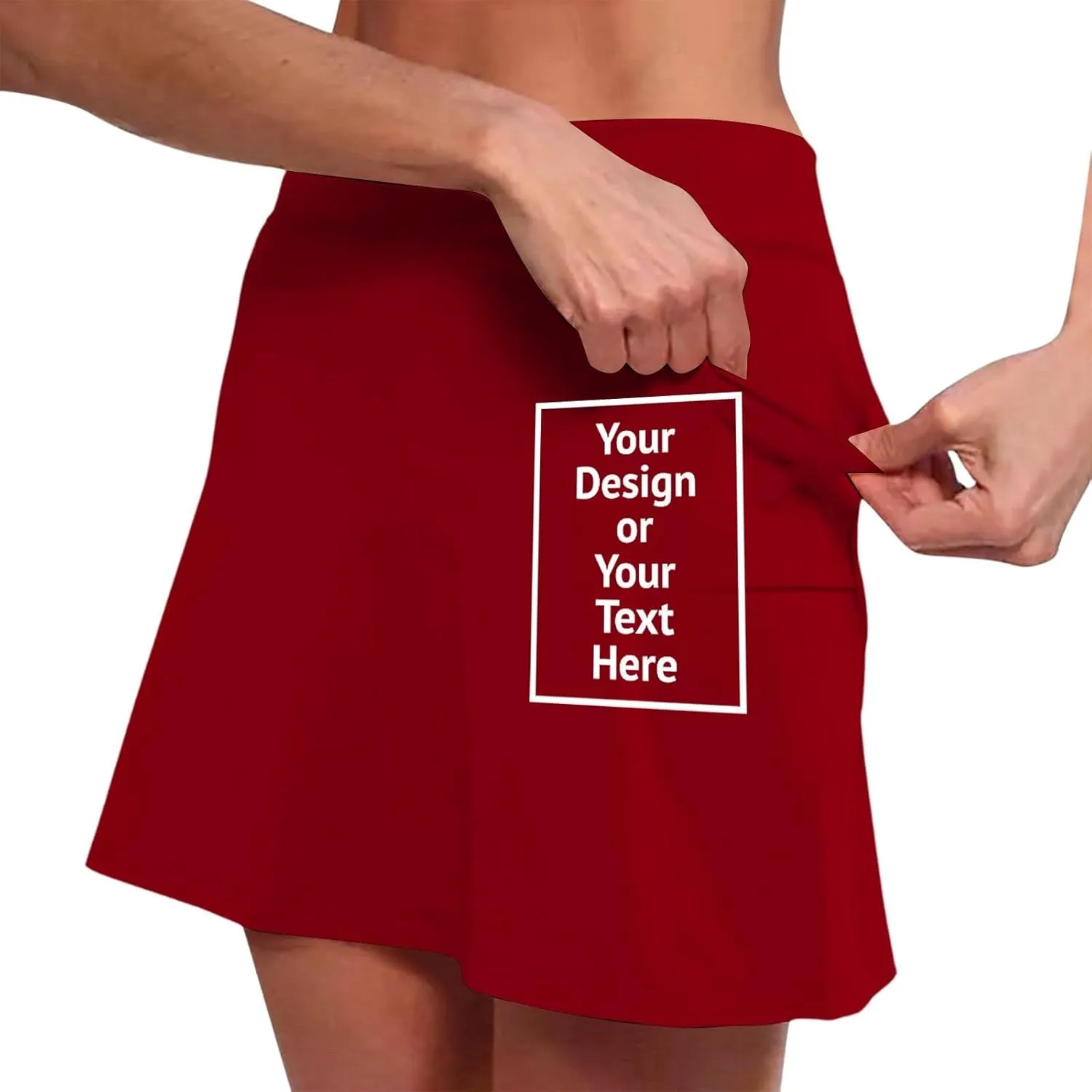 Women's High Waisted Athletic Skorts Tummy Control with Pockets Tennis Skirts Workout Casual Breathable Outdoor Short