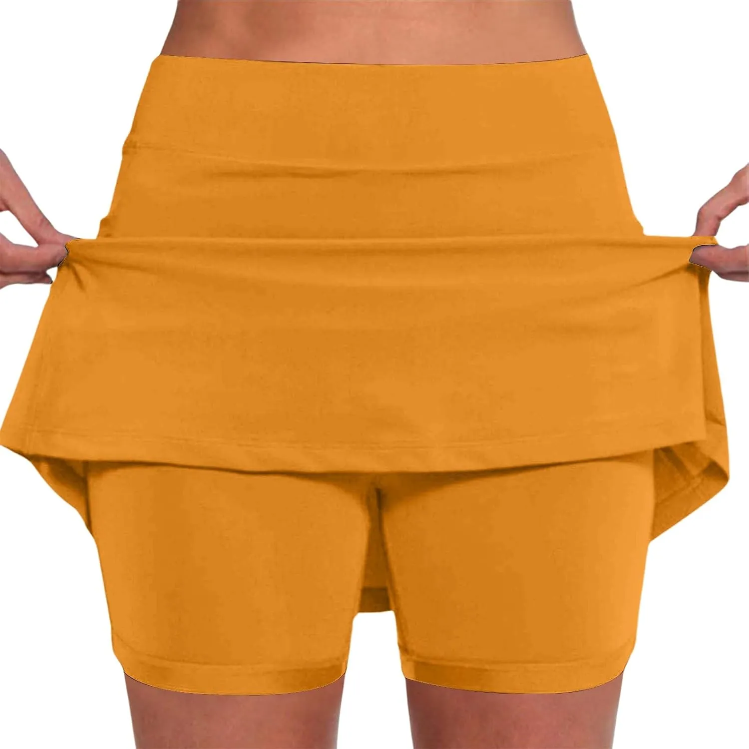 Women's High Waisted Athletic Skorts Tummy Control with Pockets Tennis Skirts Workout Casual Breathable Outdoor Short