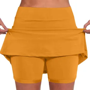 Women's High Waisted Athletic Skorts Tummy Control with Pockets Tennis Skirts Workout Casual Breathable Outdoor Short