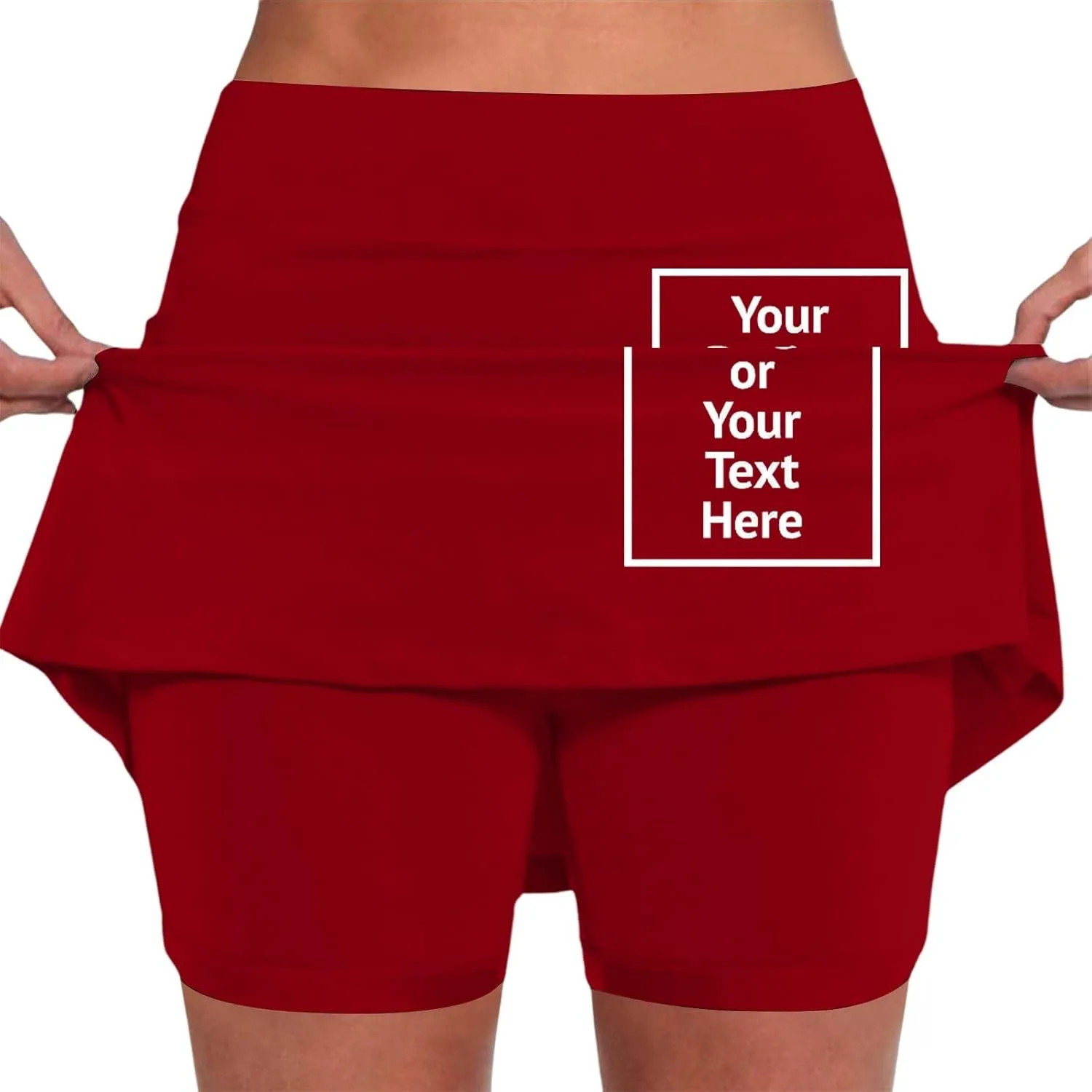 Women's High Waisted Athletic Skorts Tummy Control with Pockets Tennis Skirts Workout Casual Breathable Outdoor Short
