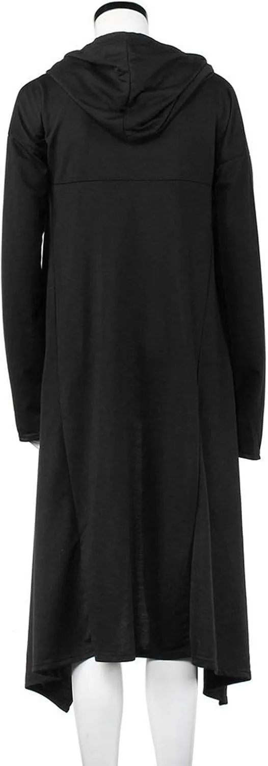 Women's Irregular Hem Long Hoodies Plus Size Casual Baggy Pullover Tops 2023 Fall Fashion Tunic Blouse
