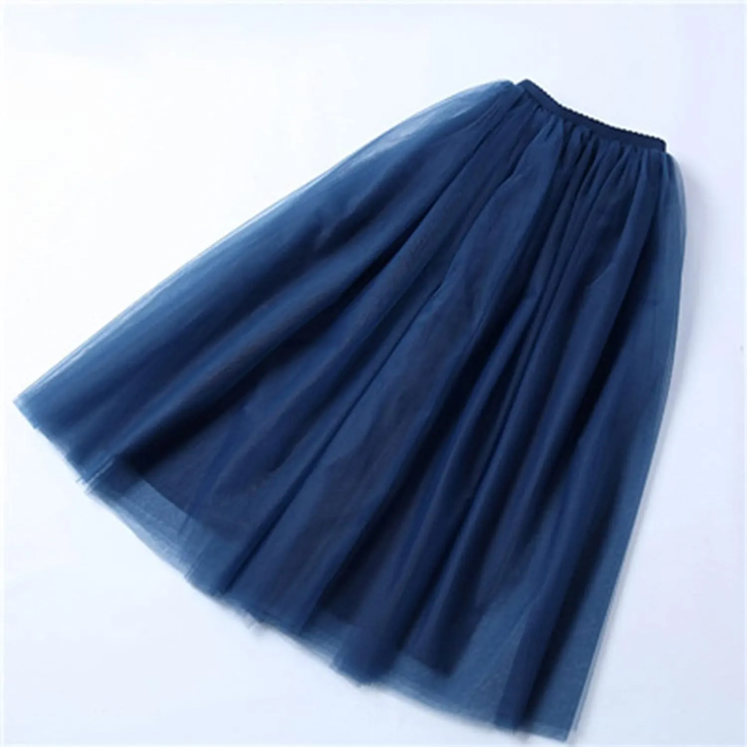 Womens Skirt Tulle Tutu Skirt Pleated Princess Midi Skirts Adult Tutu Dancing Party Evening Tulle Ankle Tennis
