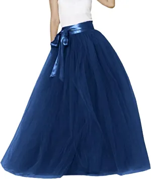 Womens Skirt Tulle Tutu Skirt Pleated Princess Midi Skirts Adult Tutu Dancing Party Evening Tulle Ankle Tennis