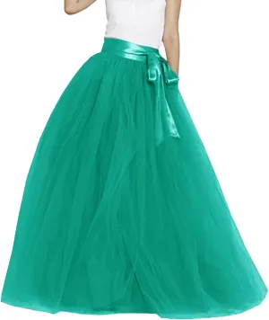 Womens Skirt Tulle Tutu Skirt Pleated Princess Midi Skirts Adult Tutu Dancing Party Evening Tulle Ankle Tennis