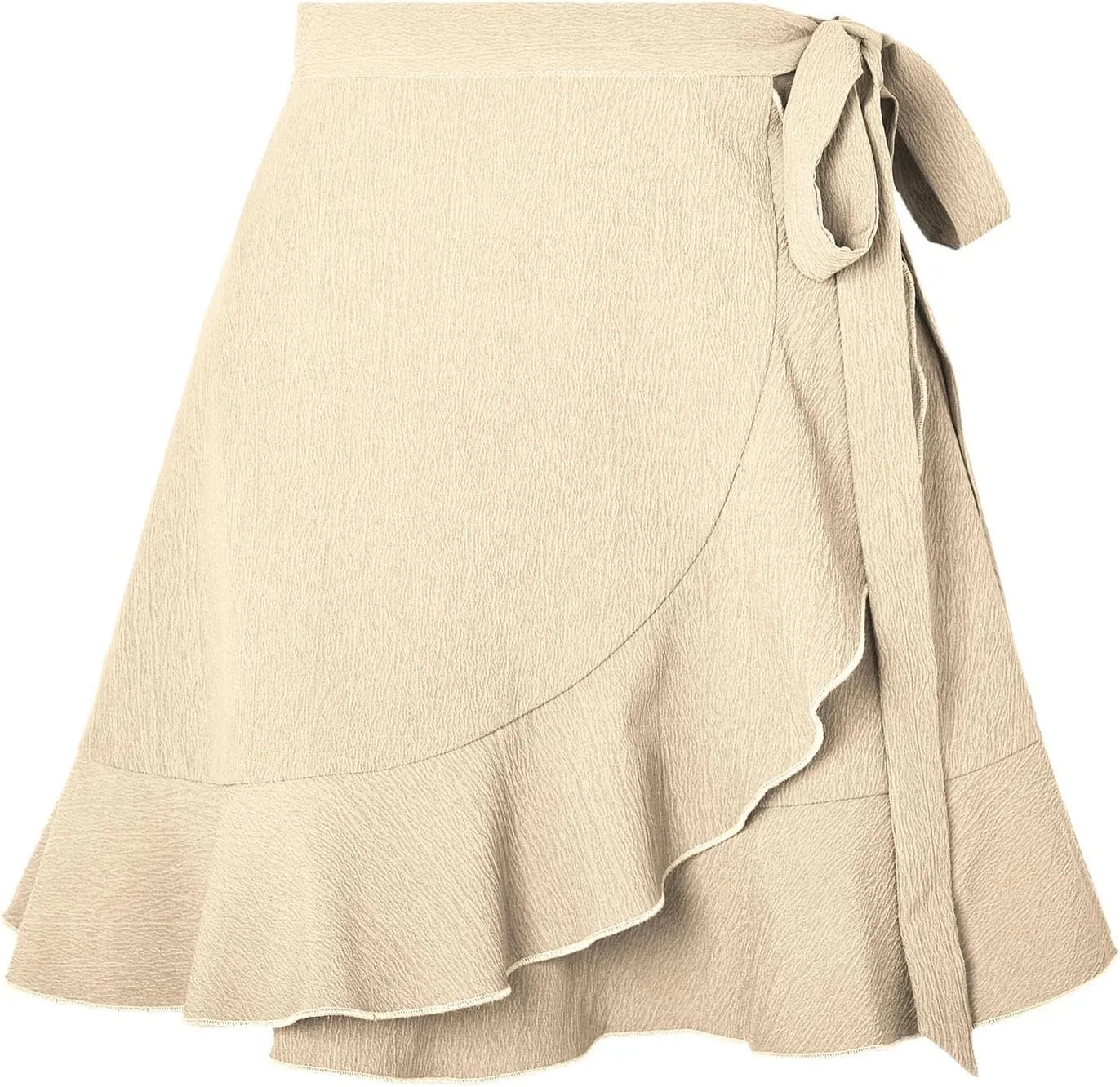 Womens Skirts Swing Skirt Knee Length Women's Summer Empire Waist Ruffle Tiered Mini Skirt Floral Printed A Line Swim