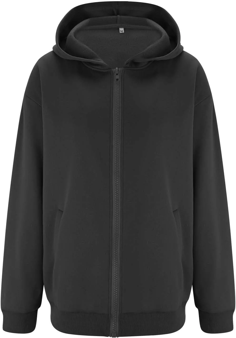 Womens Zip Up Hoodies Fleece Jackets Long Sleeve Oversized Sweatshirt Casual Fall Fashion Preppy Outfits for Women
