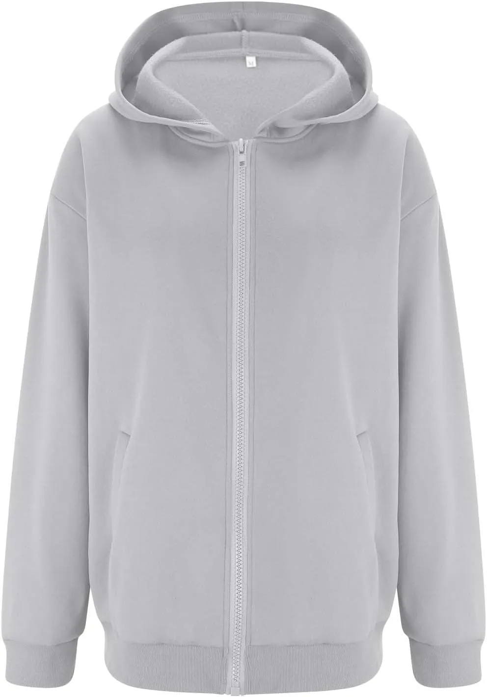 Womens Zip Up Hoodies Fleece Jackets Long Sleeve Oversized Sweatshirt Casual Fall Fashion Preppy Outfits for Women