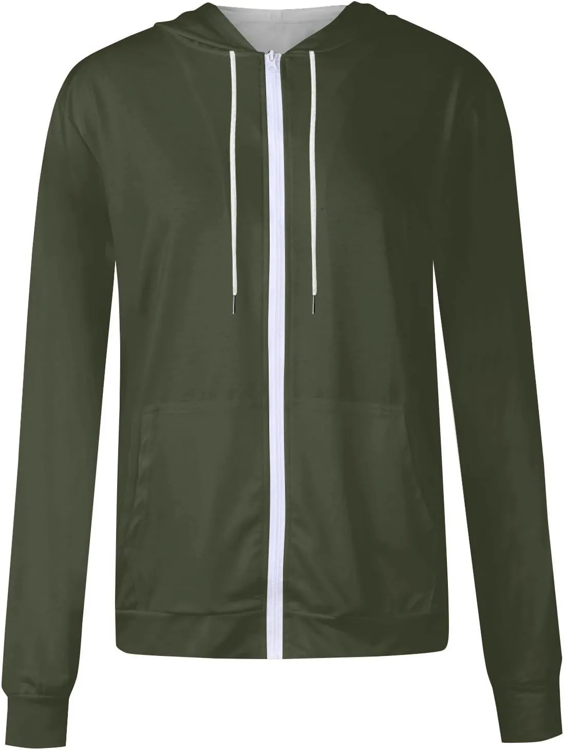 Womens Zip Up Hoodies Long Sleeve Fall Oversized Sweatshirts Jacket with Pockets 2025 Fashion Clothes Sweaters