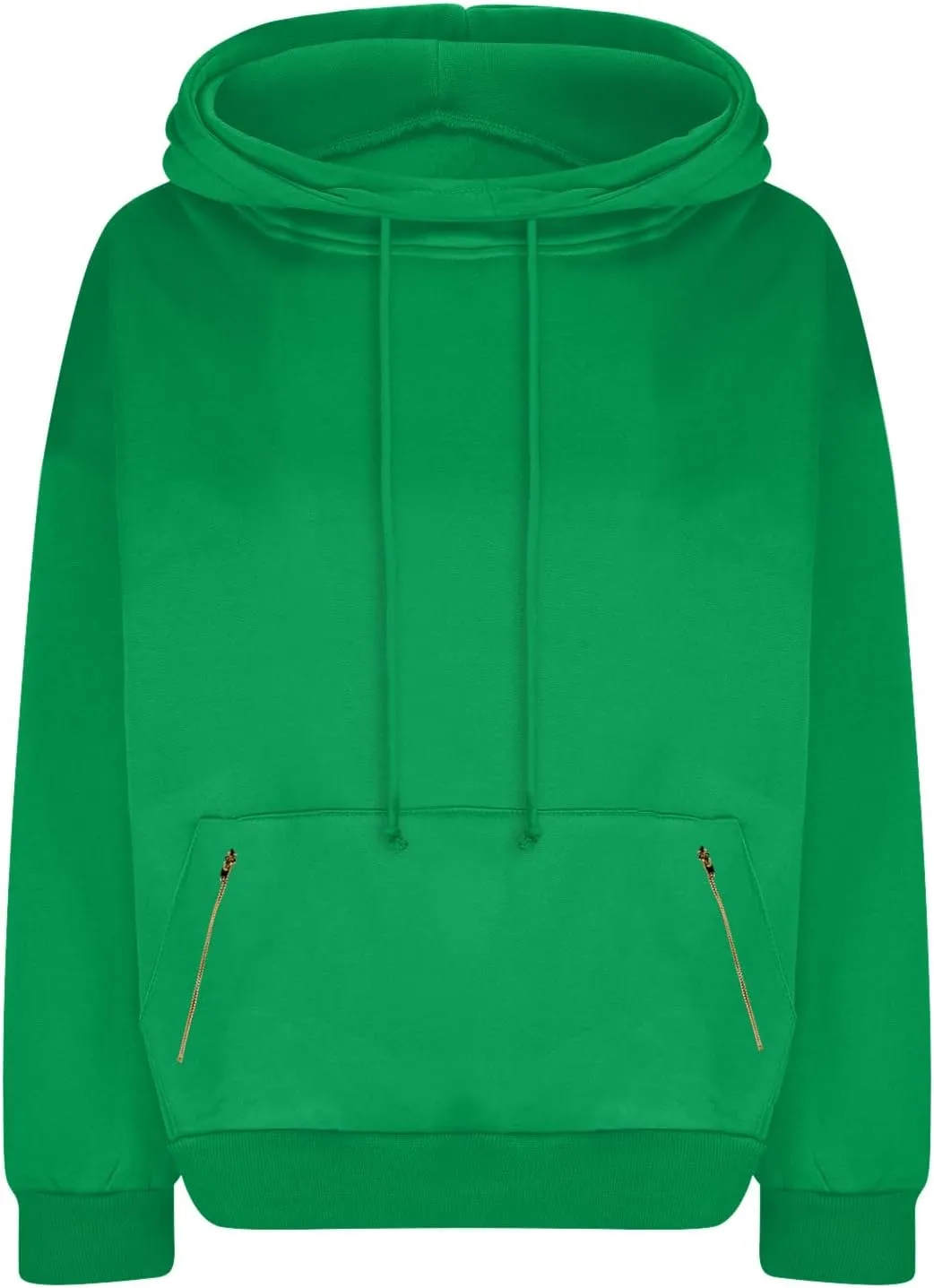 yardsong Hoodies for Women 2024 Fashion Cowl Neck Long Sleeve Sweatshirts Teen Girls Casual Pullover with Zipper Pockets
