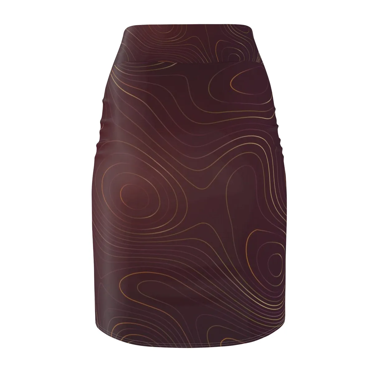 YE Brown Passions Women's Pencil Skirt