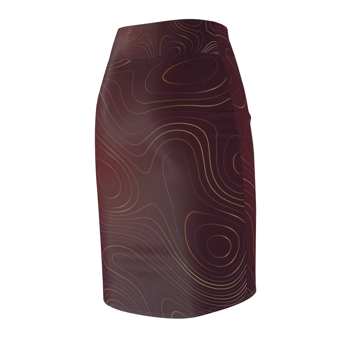 YE Brown Passions Women's Pencil Skirt