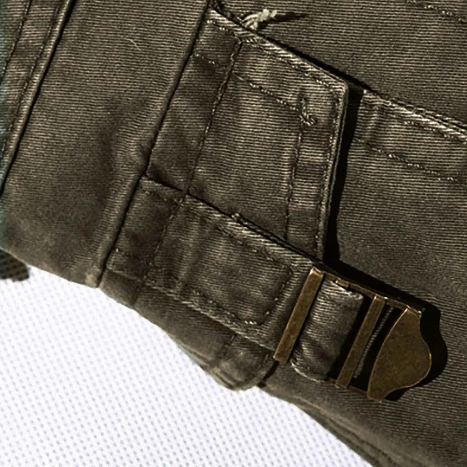 Ymosrh Khaki Cargo Pants for Men Work Pants Cotton Relaxed Fit Military Pants with Multi Pockets Stretch Pants