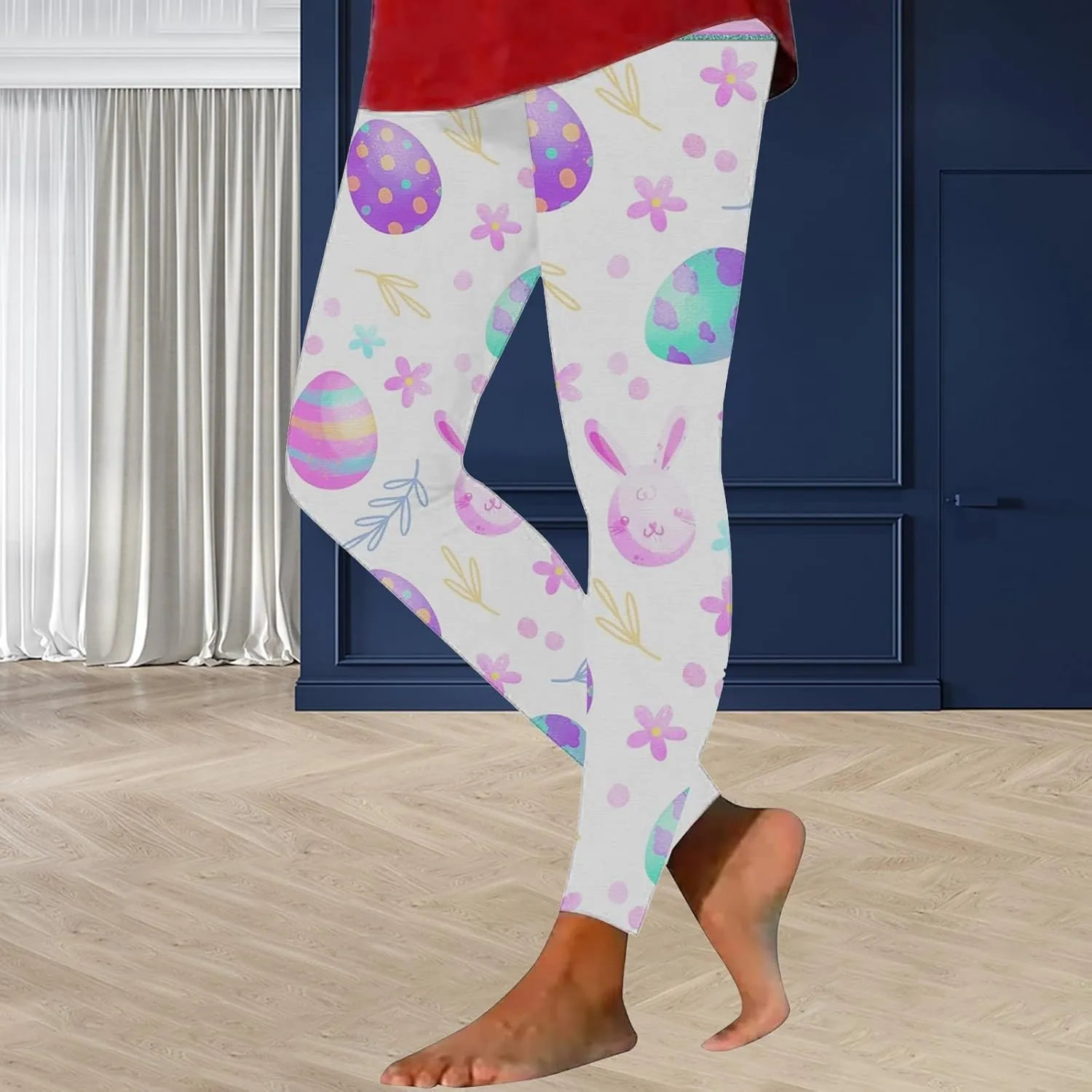 Yoga Leggings for Women Casual Animal Graphic Capris Leggings Cute Turtle Pant Soft Tummy Control Workout Yoga Pants